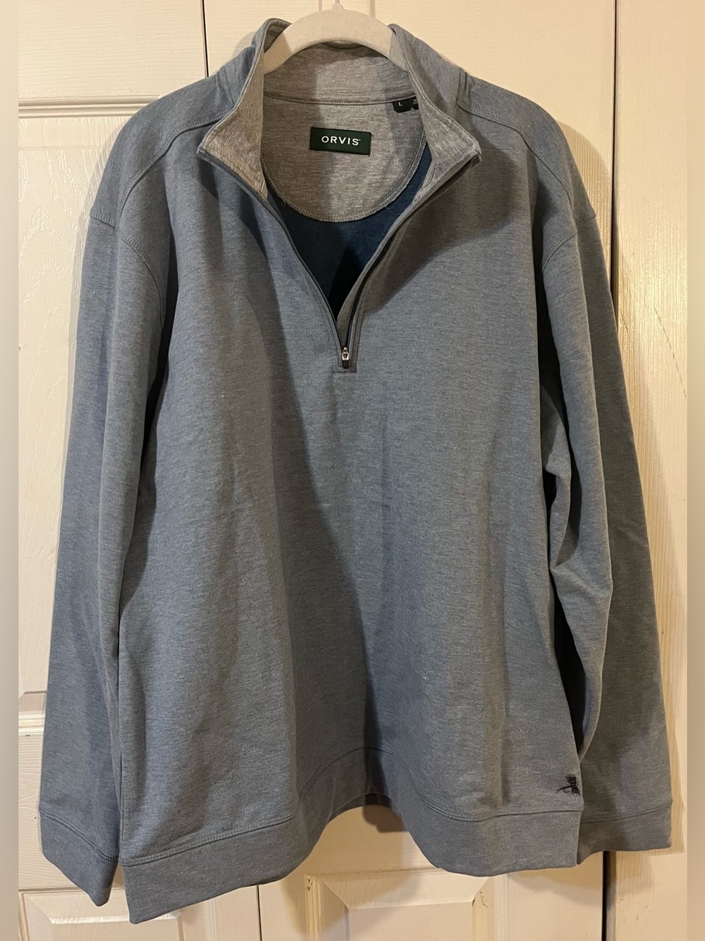 Orvis On The Move 1/4 Zip Sweatshirt Grey Size Large